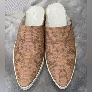 ZCD Montreal Snakeskin Leather Slip-On Sneakers Size 39 Made in Italy